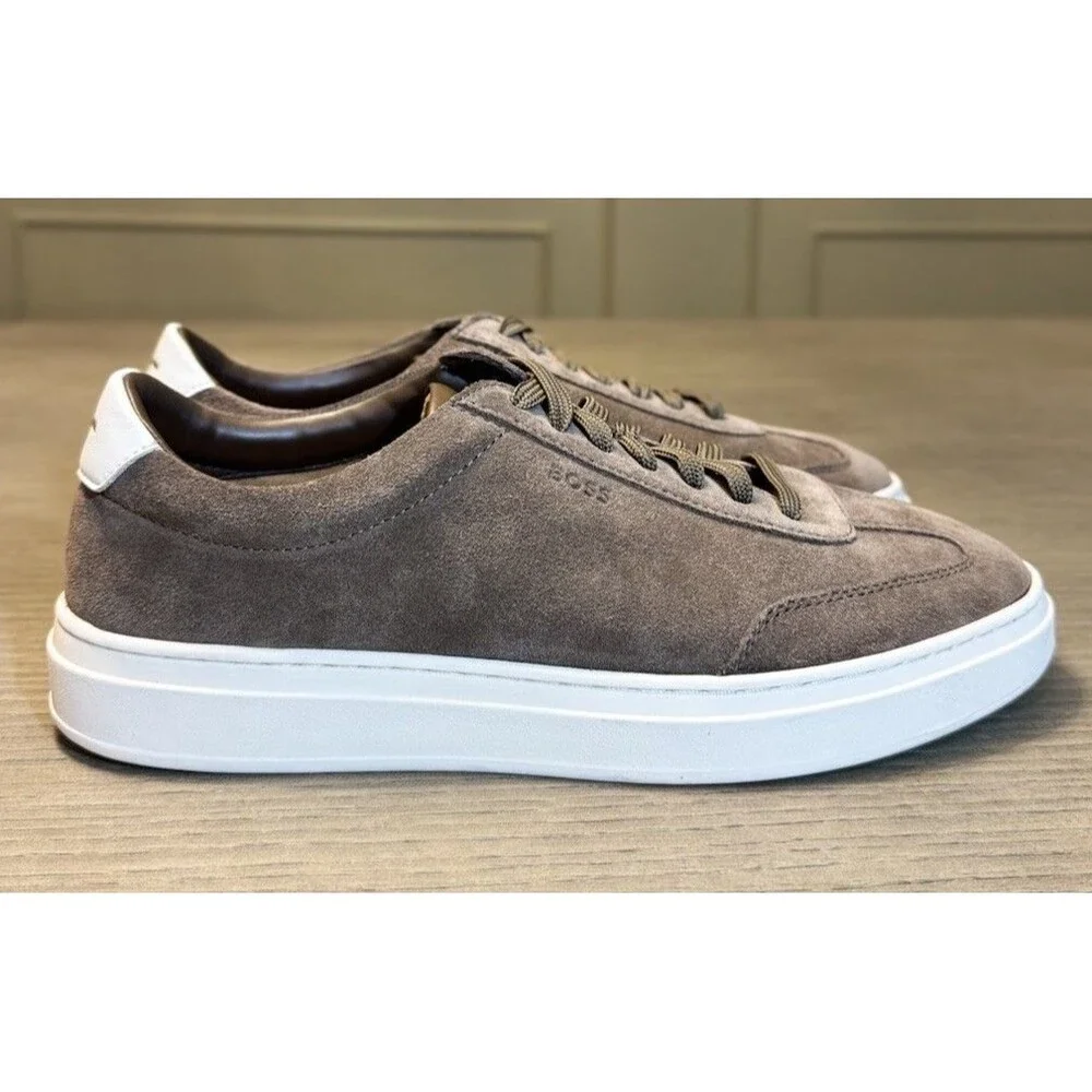 Hugo Boss Men’s Kieran Suede Sneakers. Size 40